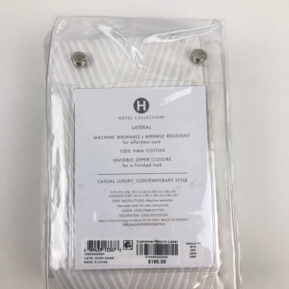 Hotel Collection Bedding 85 Hotel Collection Lateral 2 Euro Shams